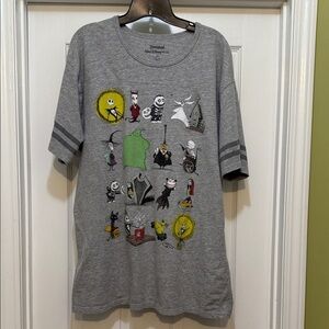 Disney - Nightmare Before Christmas Gray T-Shirt - size XXL